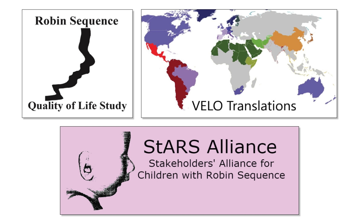 Robin Sequence Quality of Life Logo Stakeholder Alliance for Robin Sequence Logo VPI Quality of Life - 'VELO' Map